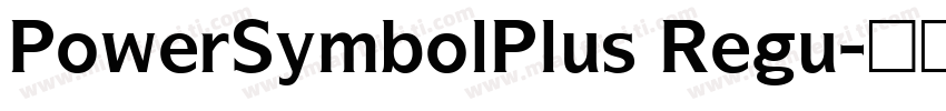 PowerSymbolPlus Regu字体转换